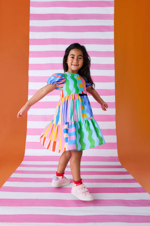 Gorman NZ - Stripe Mix Kids Dress - multi