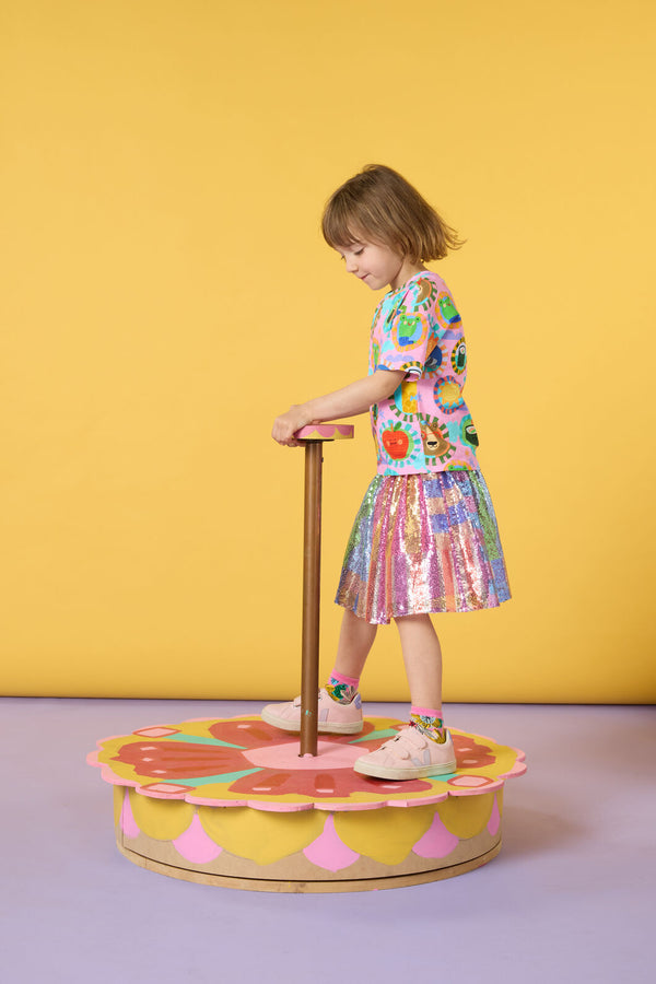 Gorman NZ - Animal Stamp Kids SS Tee - pink