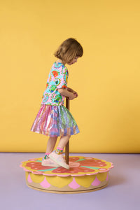 Gorman NZ - Stripe Mix Kids Sequins Skirt - multi