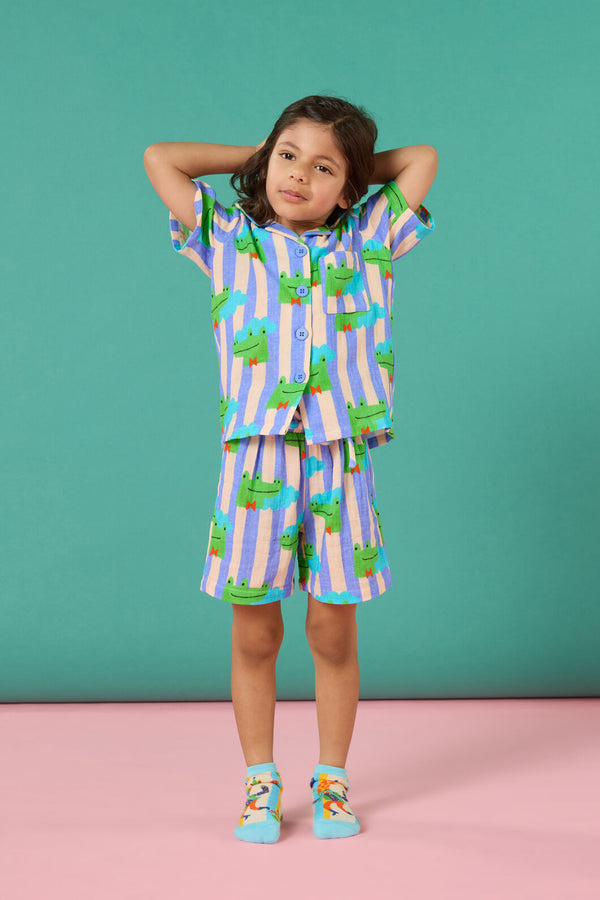 Gorman NZ - Croc Stripe Kids Pyjama Set - multi