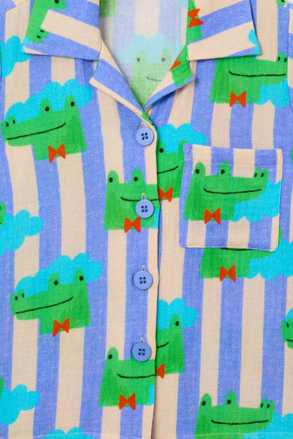Gorman NZ - Croc Stripe Kids Pyjama Set - multi
