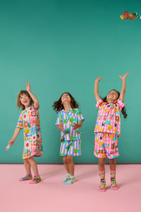 Gorman NZ - Croc Stripe Kids Pyjama Set - multi