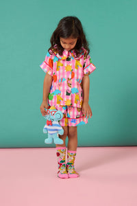 Gorman NZ - Happy Guys Gingham KidsPyjama - pink