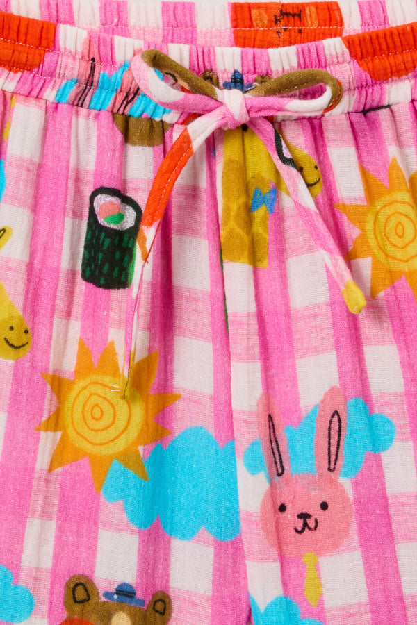Gorman NZ - Happy Guys Gingham KidsPyjama - pink