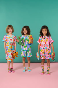 Gorman NZ - Happy Guys Gingham KidsPyjama - pink