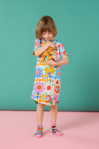 Gorman NZ - Blooming CheckKidsNightieDress - multi