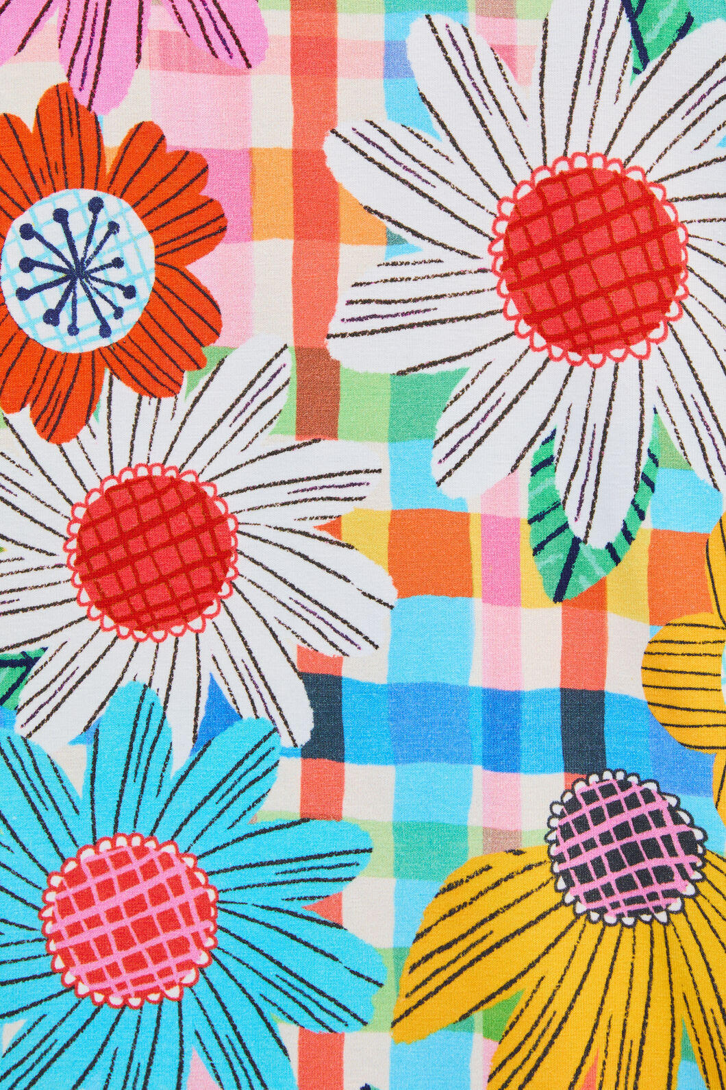 Gorman NZ - Blooming CheckKidsNightieDress - multi