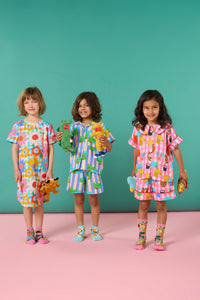 Gorman NZ - Blooming CheckKidsNightieDress - multi