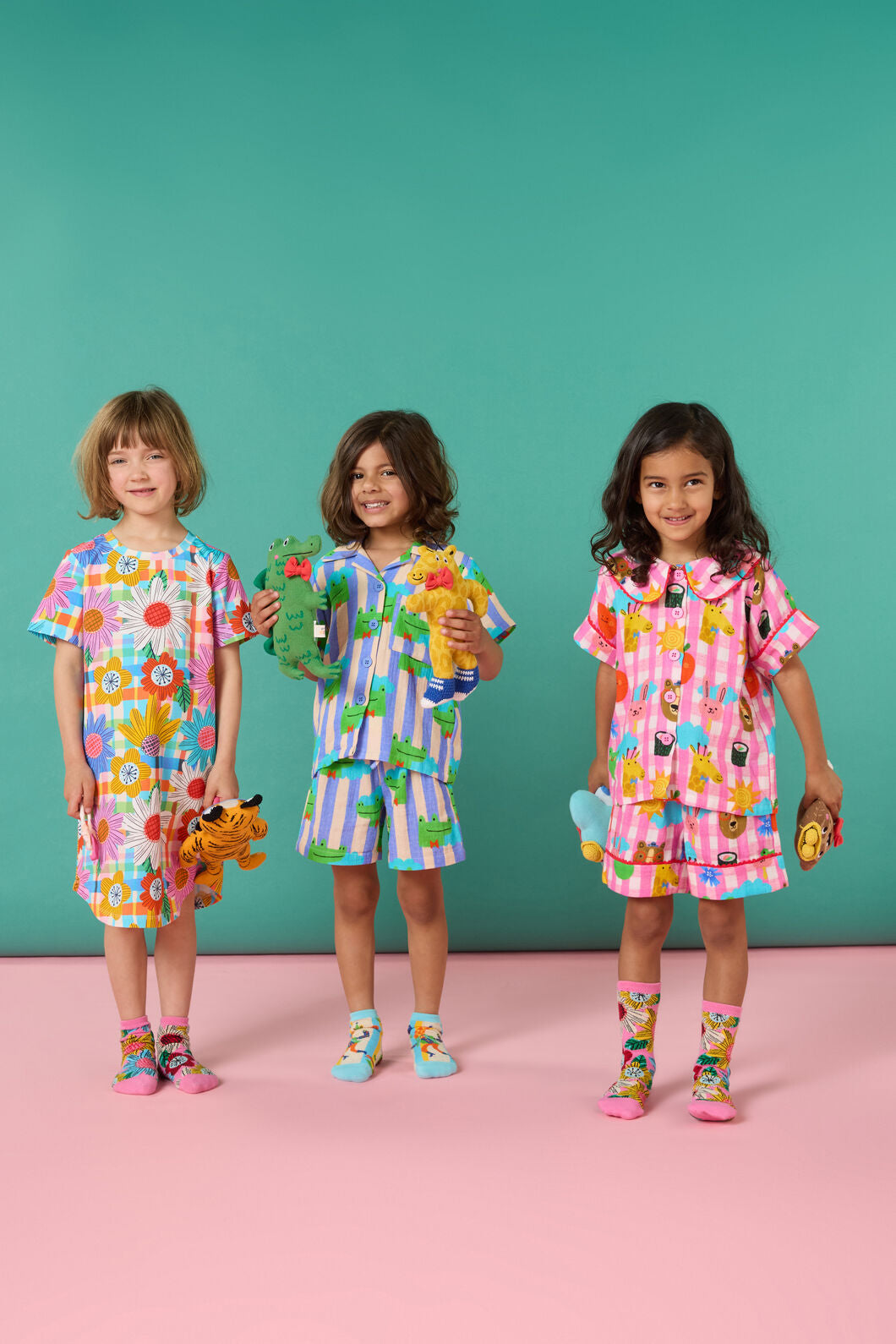 Gorman NZ - Blooming CheckKidsNightieDress - multi
