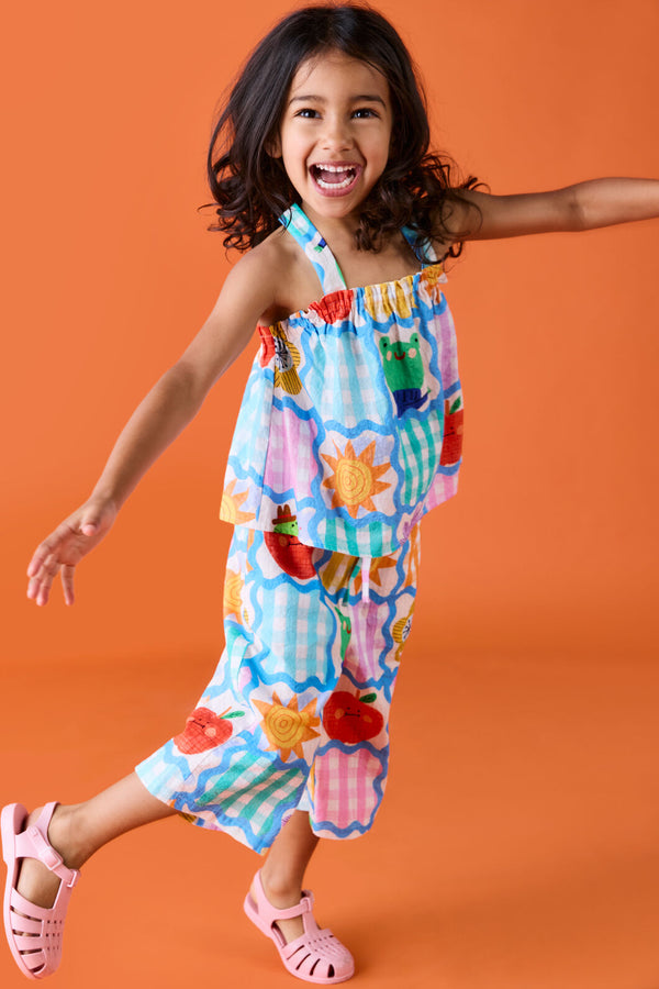 Gorman NZ - Jumble Check KidsCulottePants - multi