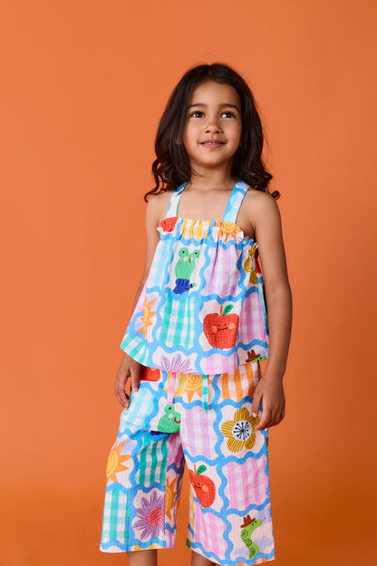 Gorman NZ - Jumble Check KidsCulottePants - multi