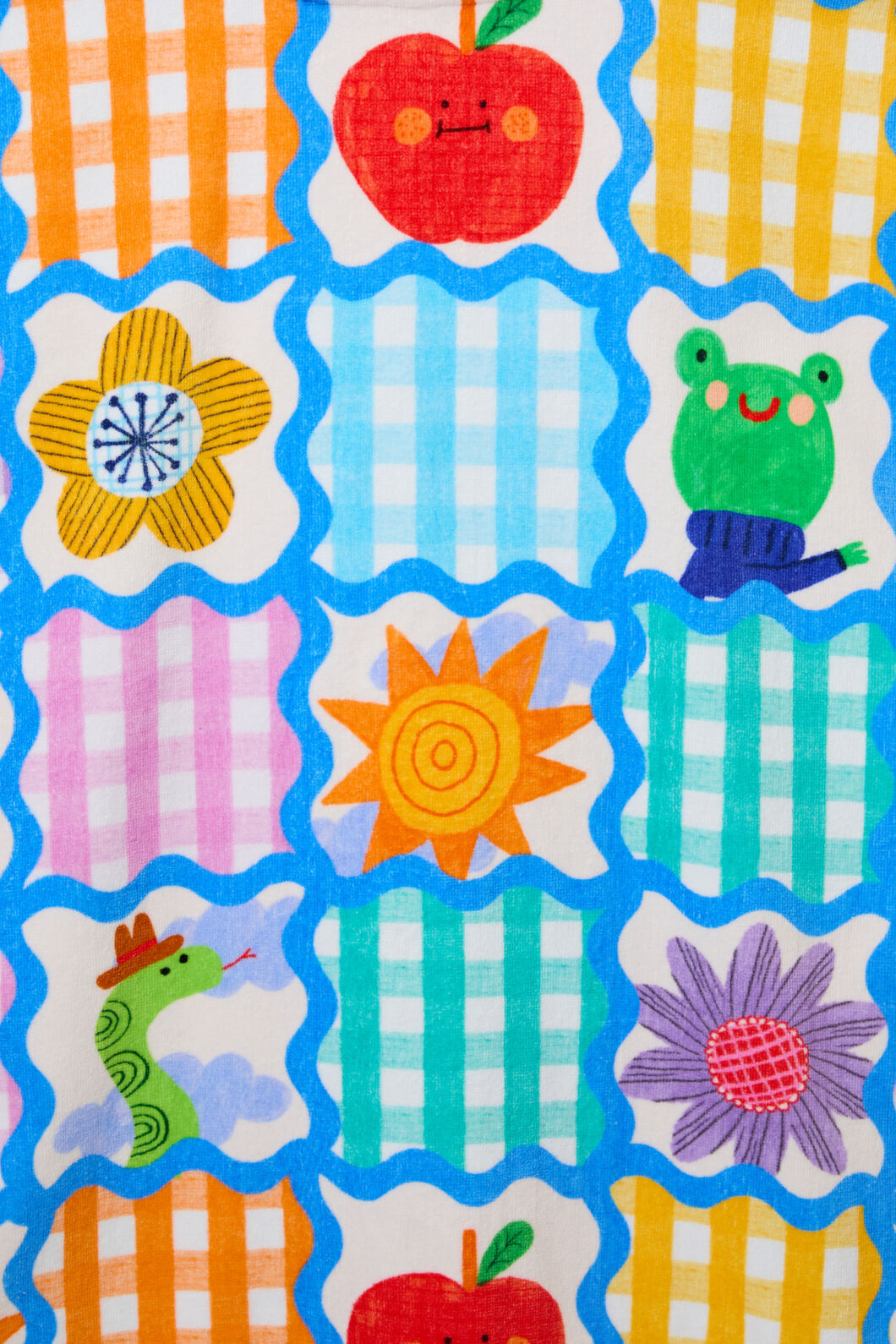 Gorman NZ - Jumble Check Kids Swim Poncho - multi