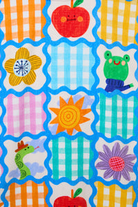 Gorman NZ - Jumble Check Kids Swim Poncho - multi