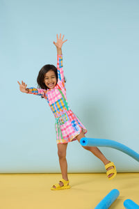 Gorman NZ - Vichy Check Kids Swim Shorts - multi