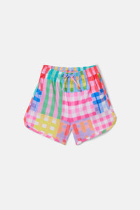 Gorman NZ - Vichy Check Kids Swim Shorts - multi