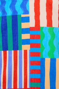 Gorman NZ - Stripe Mix Kids Swim Poncho - multi