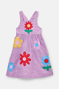 Gorman NZ - Folksy Floral Kids Pinafore - lilac