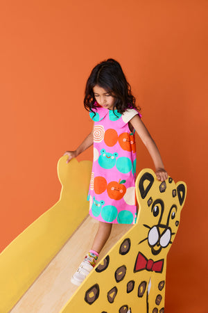 Gorman NZ - Spot Face Kids Dress - pink