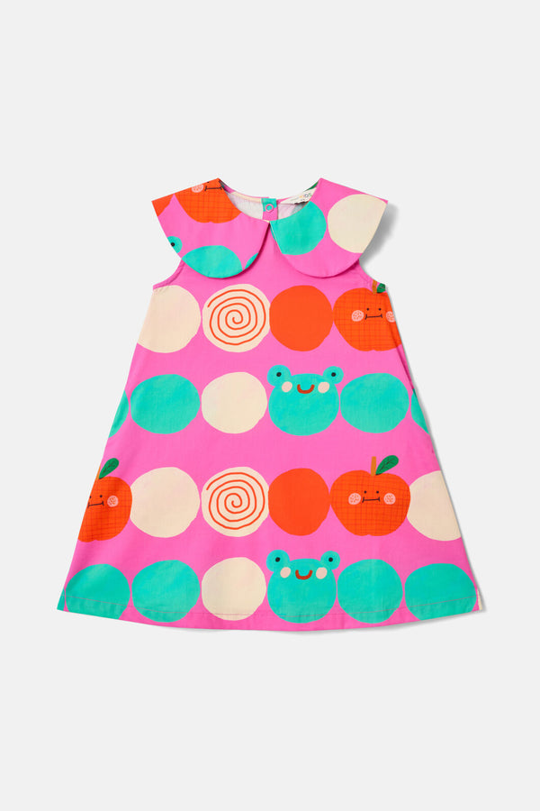 Gorman NZ - Spot Face Kids Dress - pink