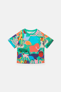 Gorman NZ - Zoo Tropics Kids T-Shirt - green