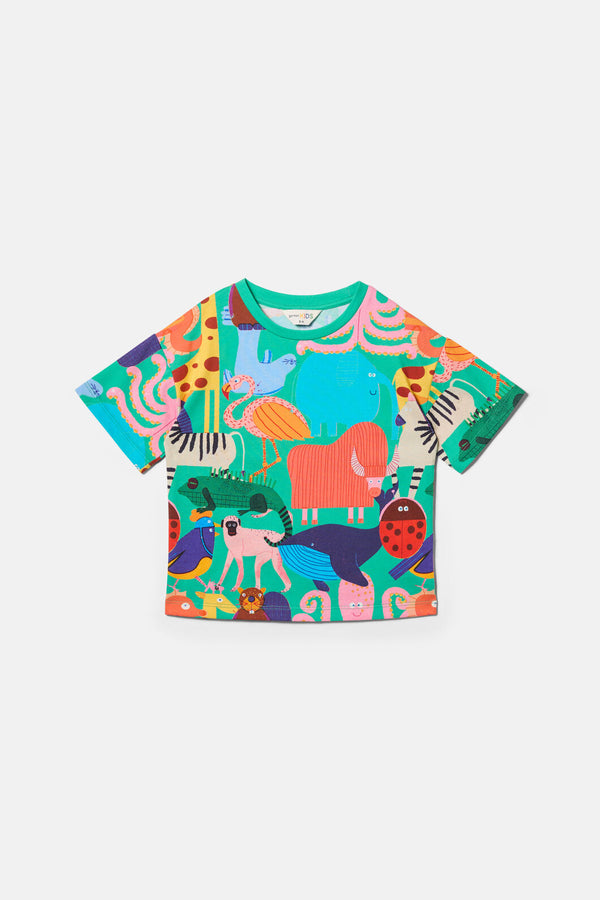 Gorman NZ - Zoo Tropics Kids T-Shirt - green