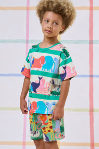Gorman NZ - Zoo Walk Kids T-Shirt - stripe