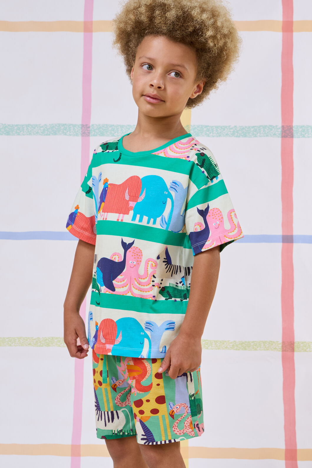 Gorman NZ - Zoo Walk Kids T-Shirt - stripe