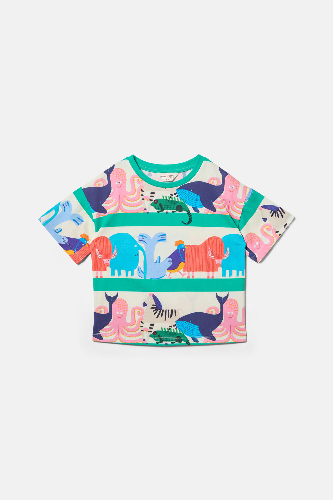 Gorman NZ - Zoo Walk Kids T-Shirt - stripe