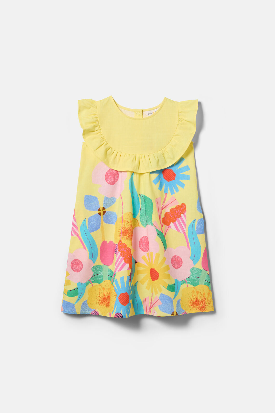 Gorman NZ - Cut Paste Border Kids Dress - yellow
