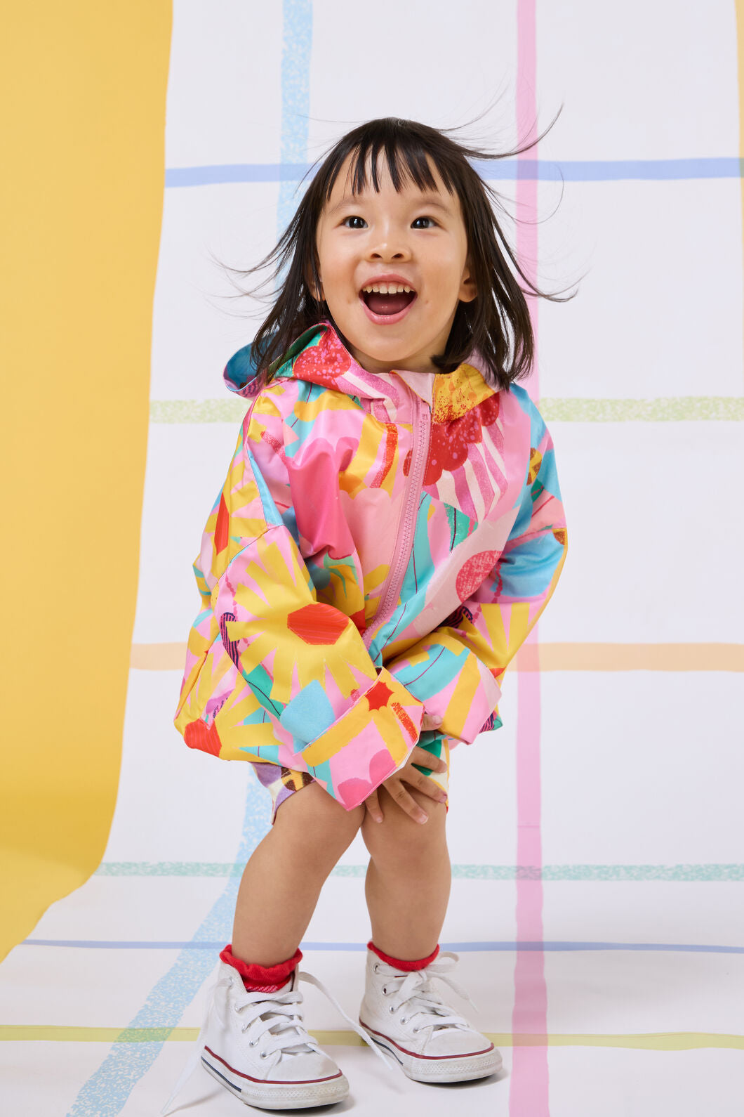 Gorman NZ - Cut Paste Floral Kids Raincoat - pink