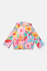 Gorman NZ - Cut Paste Floral Kids Raincoat - pink