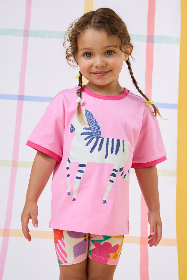 Gorman NZ - Zebra Kids T-Shirt - pink