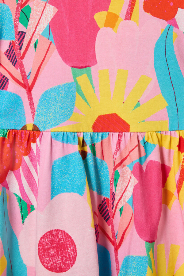 Gorman NZ - Cut Paste Floral Kids Dress - pink