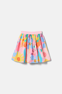 Gorman NZ - Cut Paste Floral Kids Skirt - pink