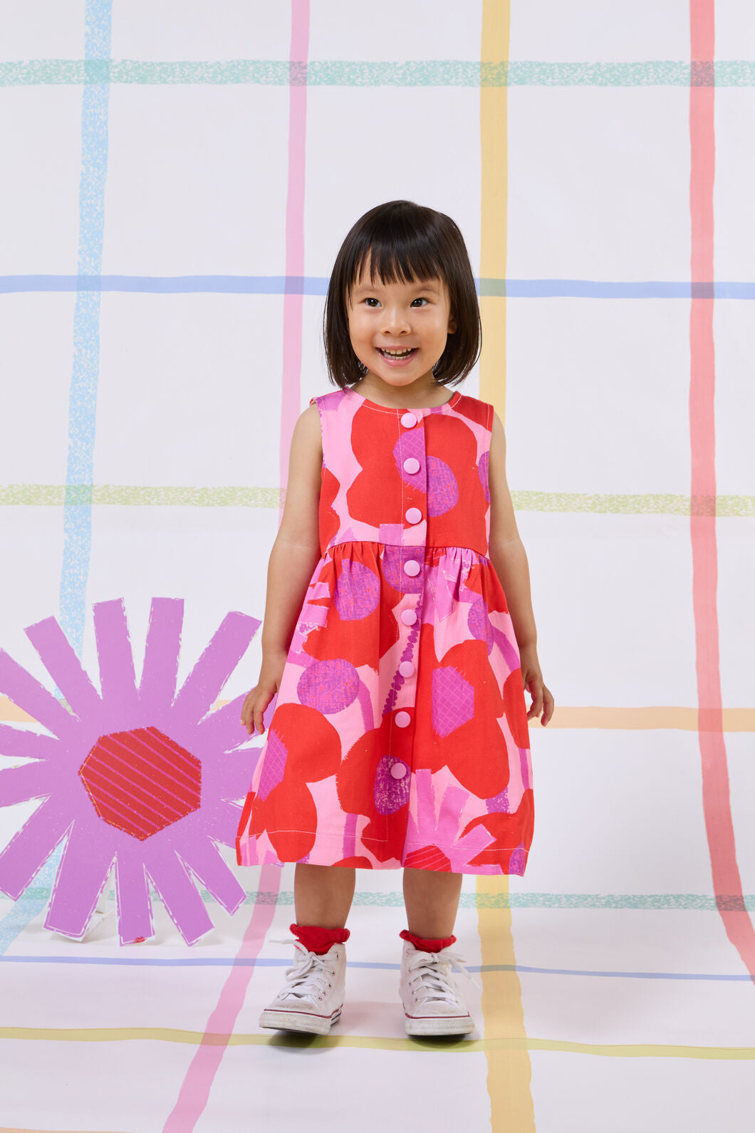 Gorman NZ - Riso Floral Kids Dress - pink