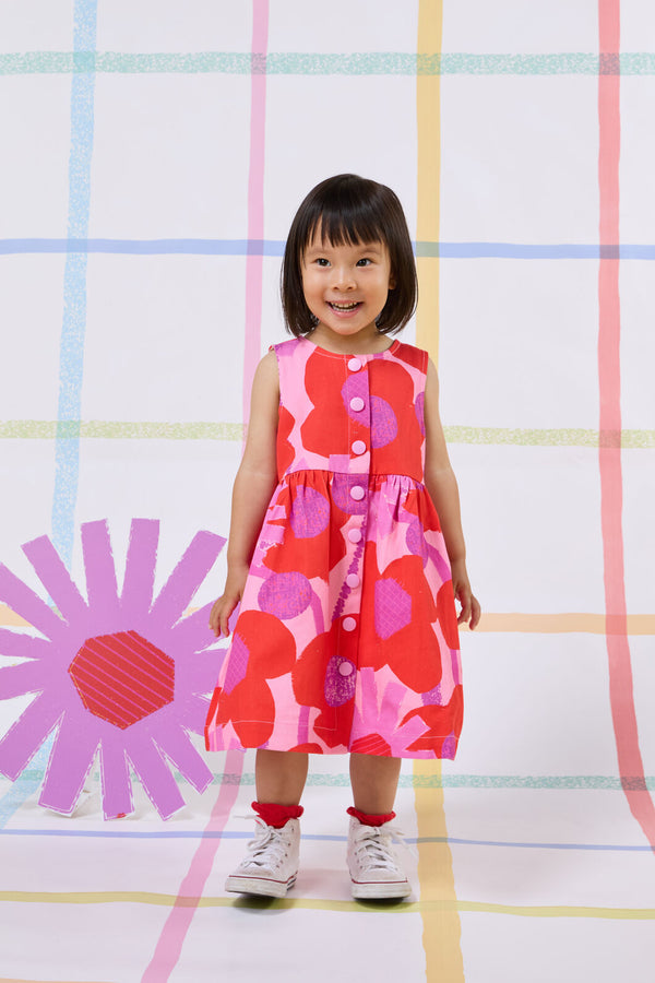 Gorman NZ - Riso Floral Kids Dress - pink