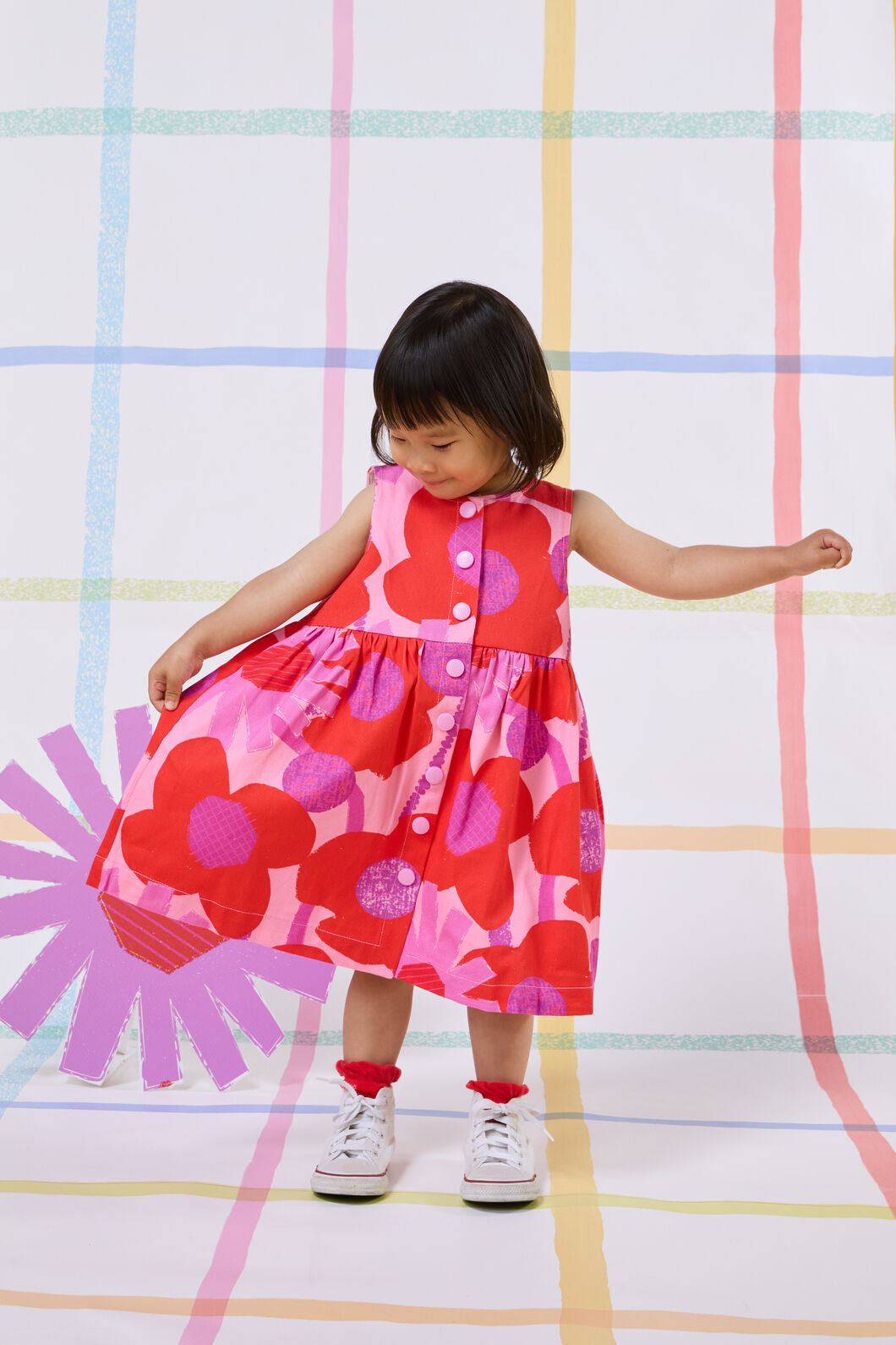 Gorman NZ - Riso Floral Kids Dress - pink