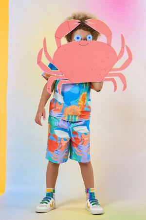 Gorman NZ - Under The Sea Kids Shorts - blue