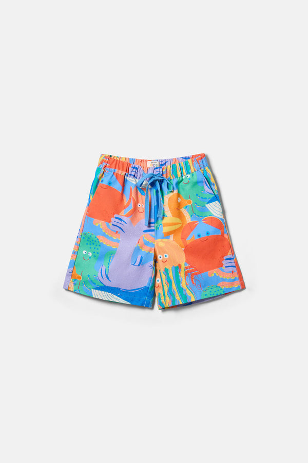 Gorman NZ - Under The Sea Kids Shorts - blue