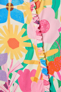 Gorman NZ - Cut Paste Floral Baby Onesie - cream