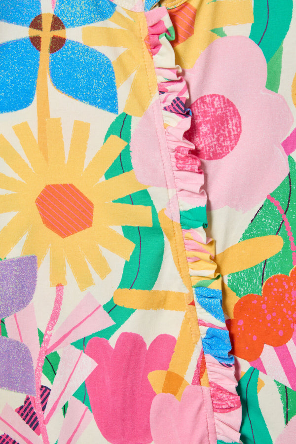 Gorman NZ - Cut Paste Floral Baby Onesie - cream