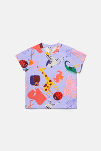 Gorman NZ - Zoo Tropic Baby SS T-Shirt - lilac