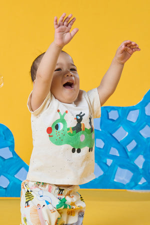 Gorman NZ - Speedy Bug Baby T-Shirt - cream