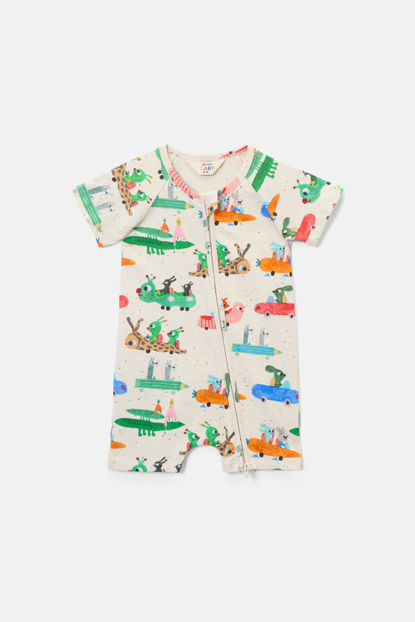 Gorman NZ - Speedy Bug Baby Onesie - cream