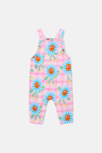 Gorman NZ - Walking Daisy Baby Overalls - pink