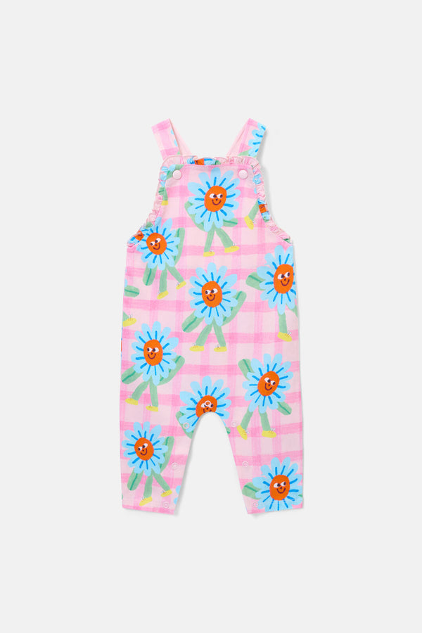 Gorman NZ - Walking Daisy Baby Overalls - pink
