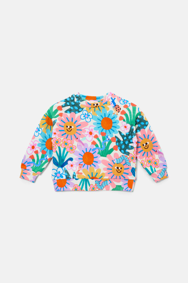 Gorman NZ - Hyper Floral Kids Sweater - multi