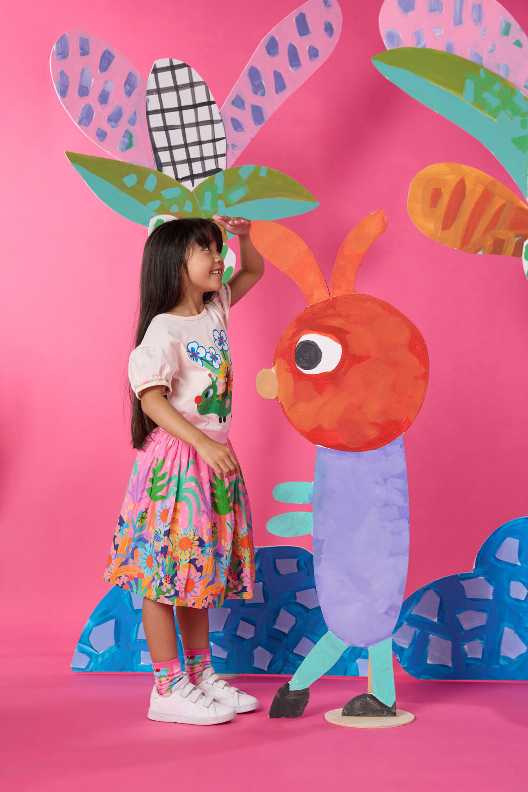 Gorman NZ - Hyper Border Kids Skirt - pink