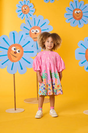 Gorman NZ - Hyper Border Kids Dress - pink