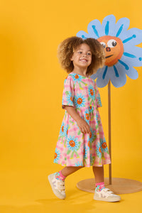 Gorman NZ - Walking Daisy Kids Dress - pink